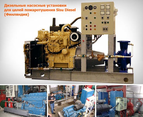 Дизельная насосная станция пожаротушения Sisu Dies