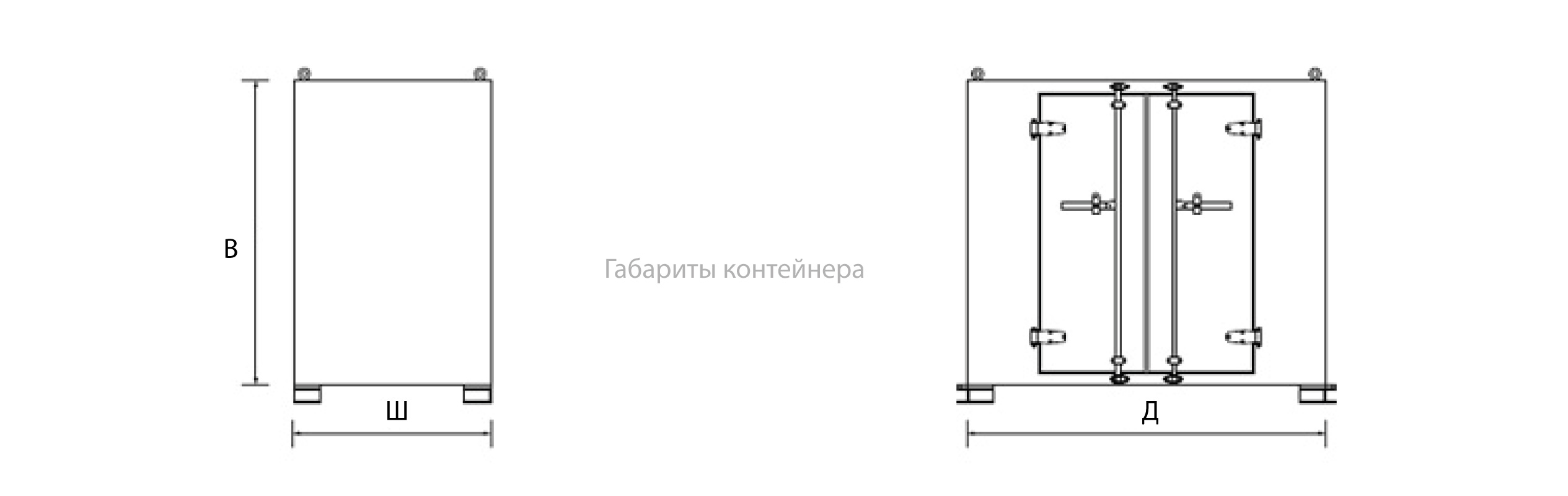 Габариты морской эвакуационной системы